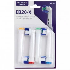 Насадки для большинства популярных электрических зубных щеток D.Fresh EB20-X Accurate Clean, 4 шт.